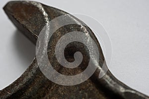 Part of an old rusty wrench