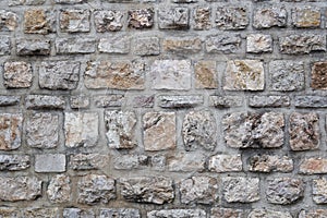 Part of old stone wall background.