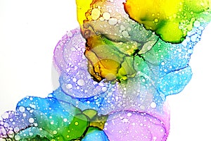 Part of original alcohol ink painting