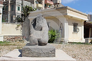 Part of pharous king statue