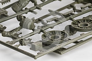 Part of plastic model kit.