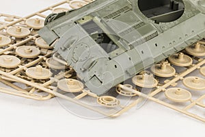 Part of plastic model kit.