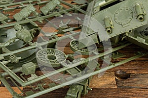 Part of plastic model kit