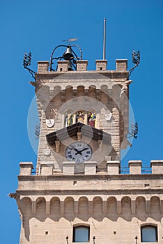 Part of Public Palace in Liberty square in San Marino photo