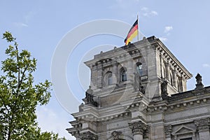 Part of the Reichstag building, german goverment in Berlin the