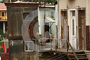 Part of a residentail building in Valparaiso Chile