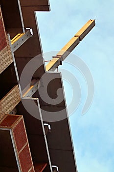 Part of residential building under construction