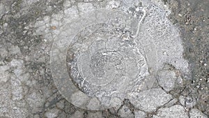 part of the road is cemented