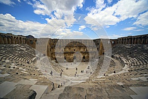 Part of Roman amphitheater of Aspendos