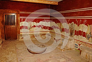 Part of room in Knossos palace