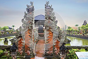 Bali, Indonesia, Ubud. Museum complex-Taman Kertha Gosa. photo