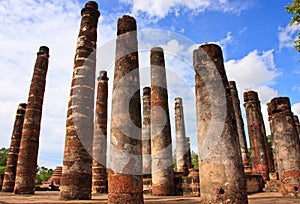 Part of the ruin of Wat Mahathat in Sukhothai