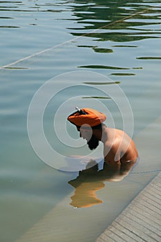 Sikh bathing