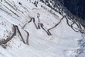 Part of the Stelvio pass road, South Tyrol, Italy