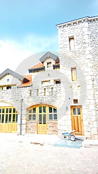 Part of the stone castle that is being arranged on the estate of Patrick and Nancy in Medjugorje.