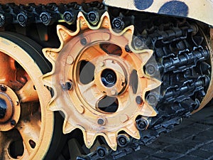 Part of tank caterpillar