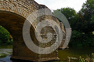 Part of Teston Bridge over the River Medway