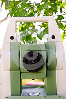 Part of total station instruments telescope focusing ring