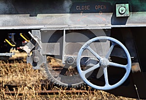 Part of a transportation railway carriage