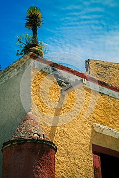 Part of a typical Mexican building in Mexico