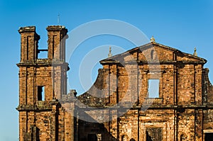 Part of the UNESCO site - Jesuit Missions of the Guaranis: Church, Ruins of Sao Miguel das Missoe, Rio Grande do Sul, Brazil photo