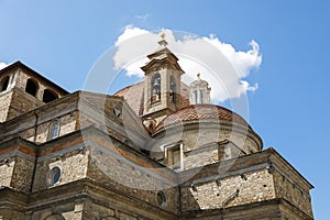 A part of upper section of the San Lorenzo Church