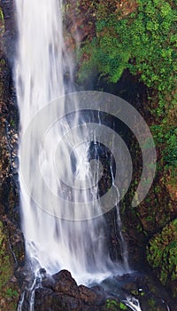 Part of a very high waterfall