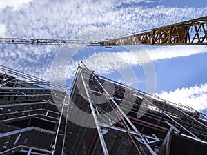 Part view of a construction field