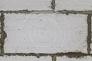 Part of the wall of an old building made of bricks