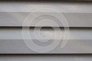 Part of wall from plastic siding close up