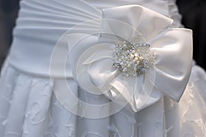 Part of wedding white dress
