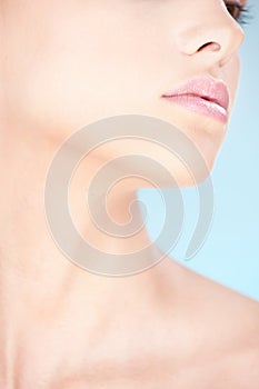 Part of a woman's face