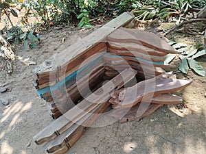 Part of wood home antiqe from java