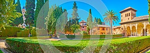 In Partal garden, Alhambra, Granada, Spain