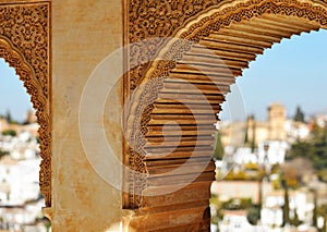 Partal palace, Alhambra in Granada, Spain