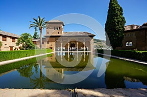 Partal Palace in Alhambra in Granada, Spain photo