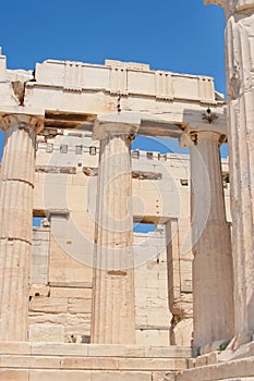 Parthenon of Acropolis in Athens