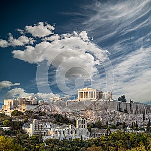 Parthenon, Acropolis of Athens, at day time