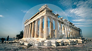 Parthenon on the Acropolis of Athens, Greece