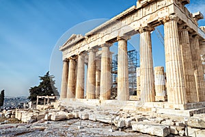 Parthenon on the Acropolis of Athens, Greece