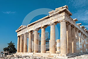 Parthenon on the Acropolis of Athens, Greece