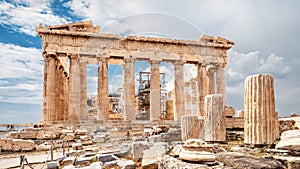 Parthenon on the Acropolis of Athens, Greece