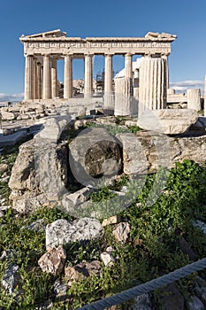 The Parthenon in the Acropolis of Athens, Greece