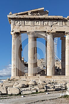 The Parthenon in the Acropolis of Athens, Greece