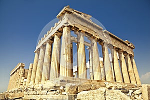 Parthenon on the Acropolis in Athens, Greece