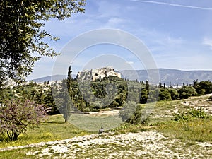 The Parthenon on the Acropolis in Athens Greece