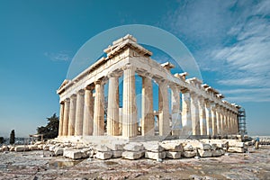 Parthenon on the Acropolis of Athens, Greece