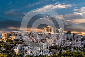 Parthenon, Acropolis of Athens before Sunset