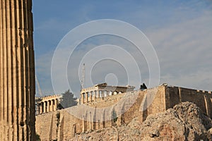 PARTHENON - ACROPOLIS - ATHENS - view from the city