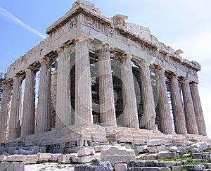 Parthenon at Acropolis hill in Athens Greece